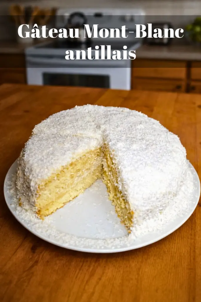 Gâteau Mont-Blanc antillais : dessert créole au coco et à la vanille