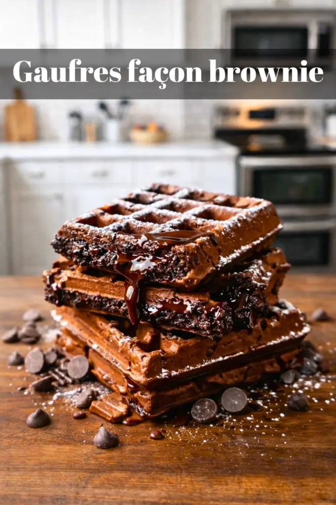 Gaufres façon brownie