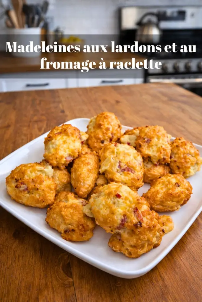 Madeleines aux lardons et au fromage à raclette : recette apéritive ultra gourmande