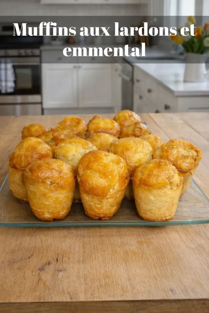 Muffins aux lardons et emmental recette facile pour l’apéritif ou le brunch