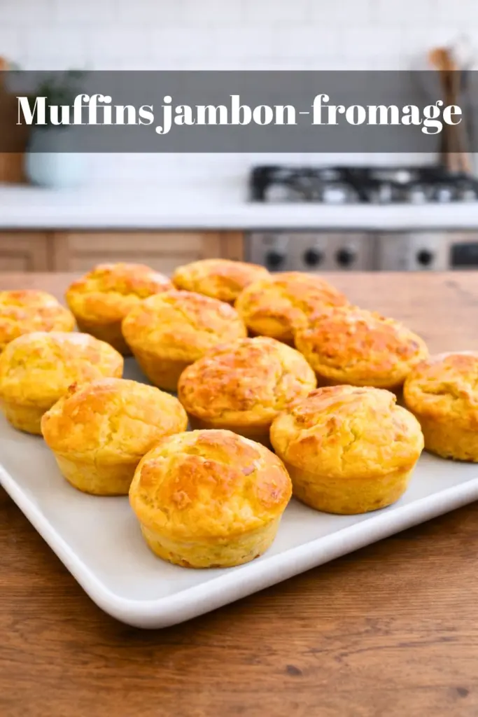 Muffins jambon-fromage faciles et moelleux prêts en 30 minutes !
