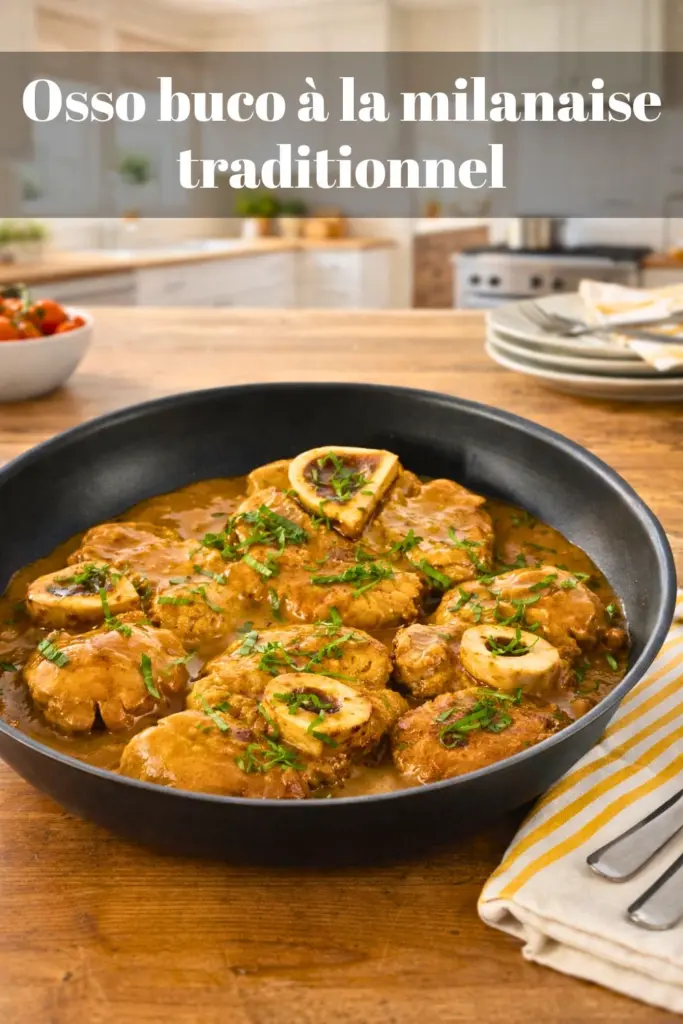 Osso buco à la milanaise traditionnel : recette italienne facile et fondante