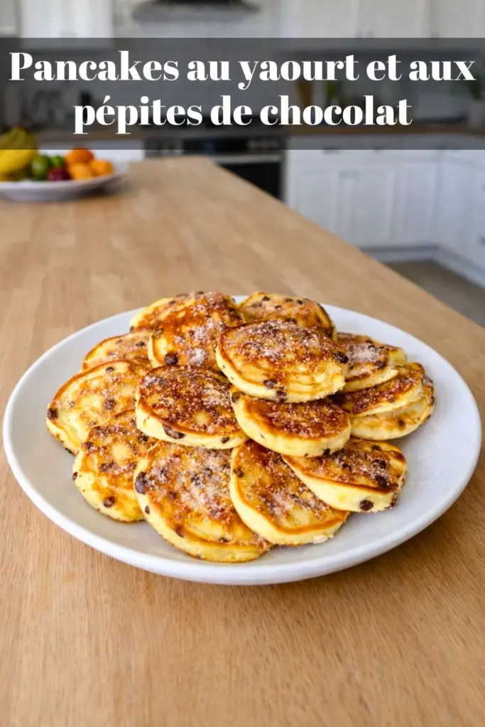 Pancakes au yaourt et aux pépites de chocolat : prêts en 30 minutes