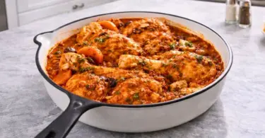 Poulet chasseur à l’italienne – recette maison mijotée