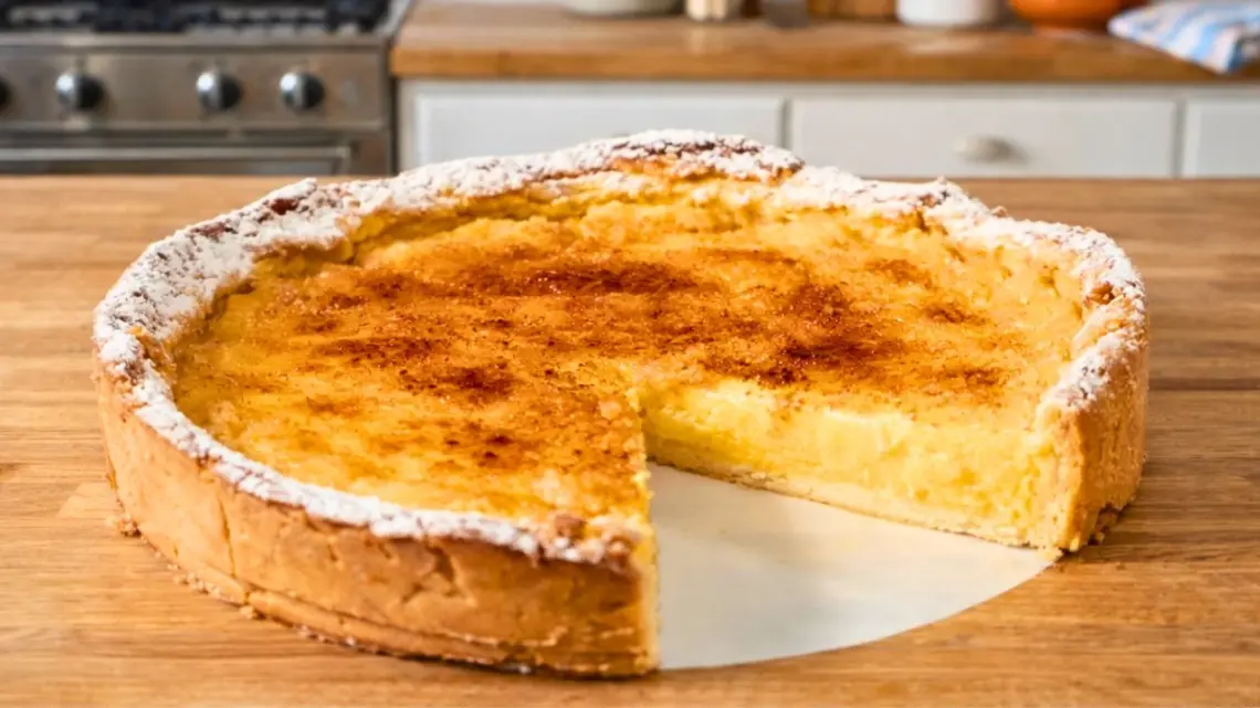 Tarte citron façon crème brûlée – dessert fondant et caramélisé