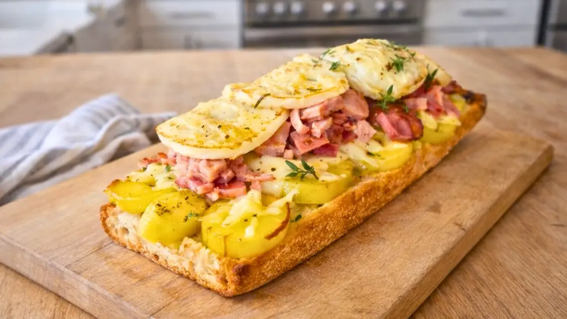 Tartines chèvre, pommes de terre et miel idée repas simple prête en 25 minutes