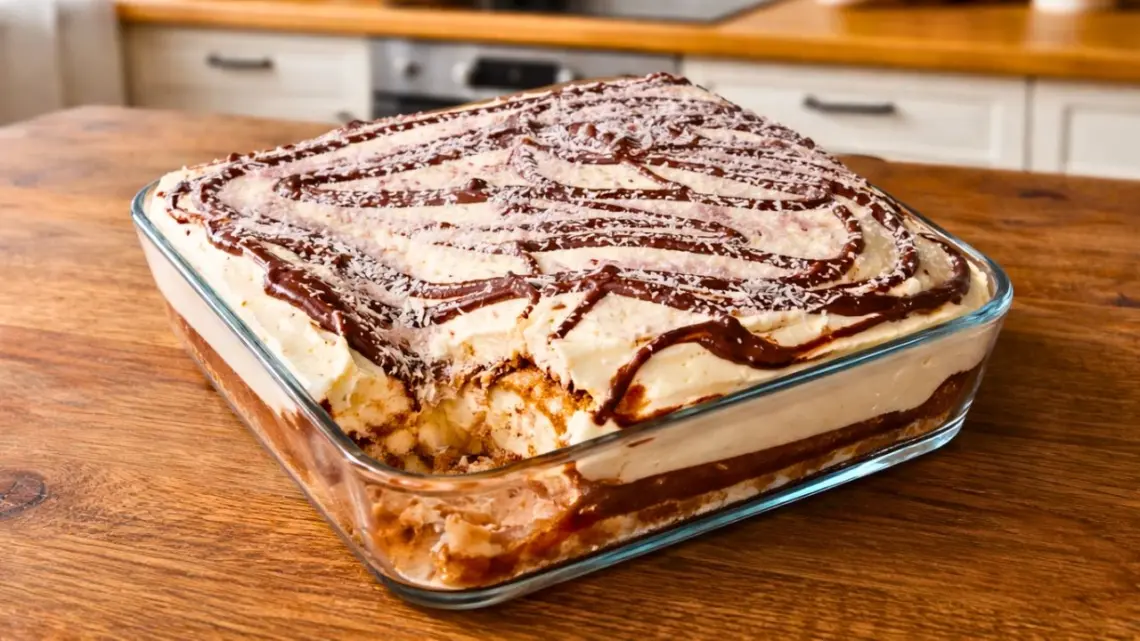 Tiramisu façon Bounty coco-Nutella dessert crémeux prêt à l’avance