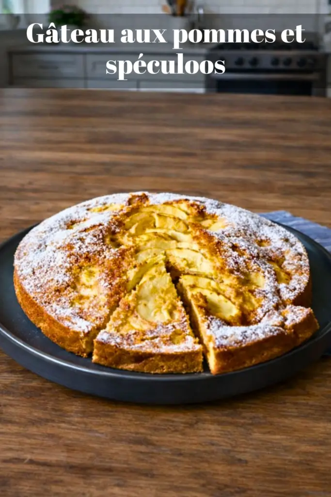 Gâteau aux pommes et spéculoos ultra moelleux – dessert maison irrésistible