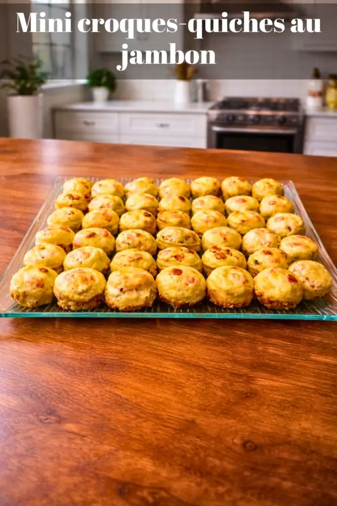 Mini croques-quiches au jambon : bouchées apéritives faciles et rapides