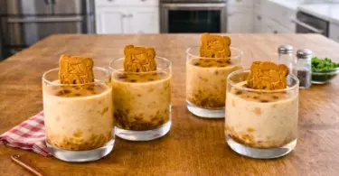 Panna cotta aux spéculoos facile : dessert crémeux en verrines