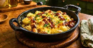 Poêlée franc-comtoise au Comté et saucisse de Montbéliard : recette traditionnelle gourmande