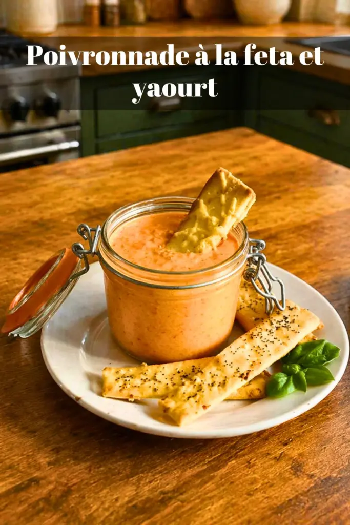 Poivronnade à la feta et yaourt : tartinade apéritive facile et pleine de saveurs