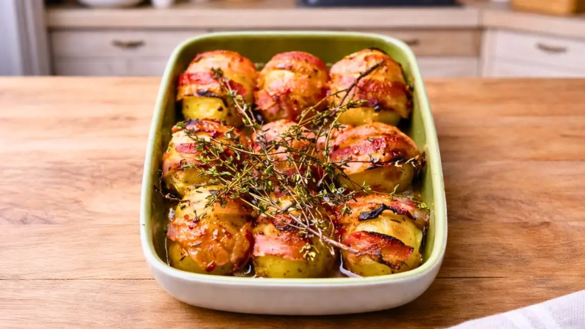 Pommes de terre au lard fumé au four : plat gourmand et économique