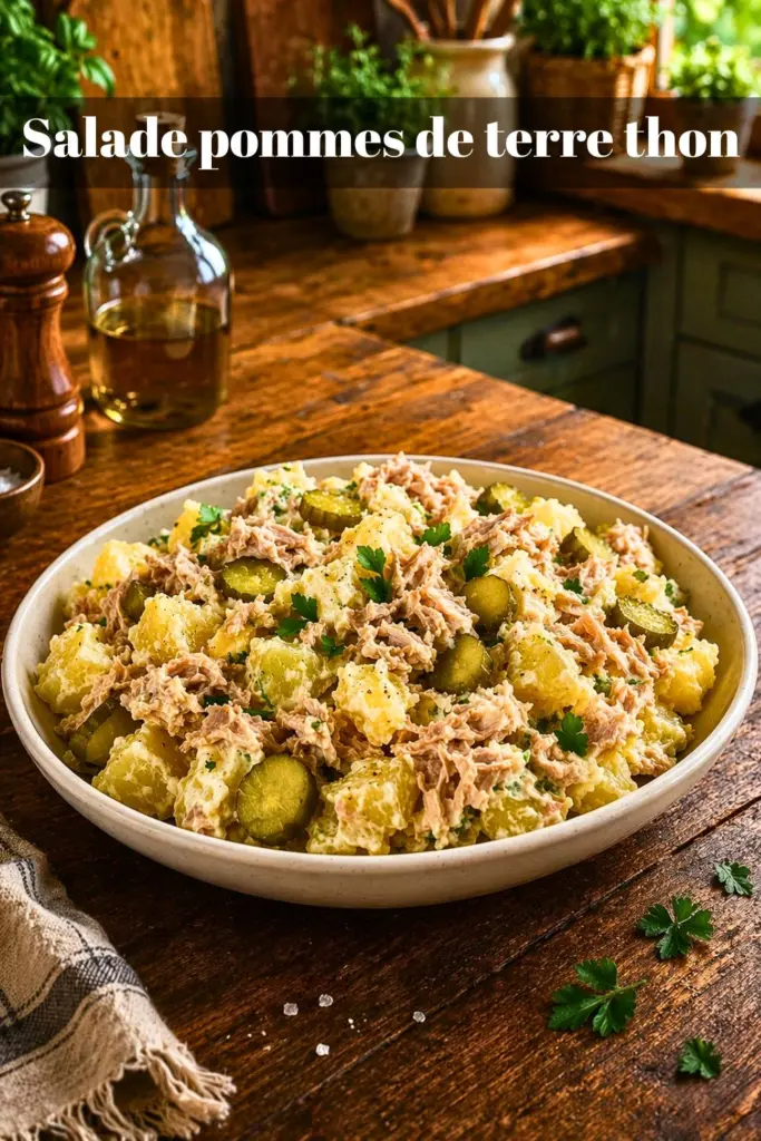 Salade pommes de terre thon – recette rapide en 30 minutes
