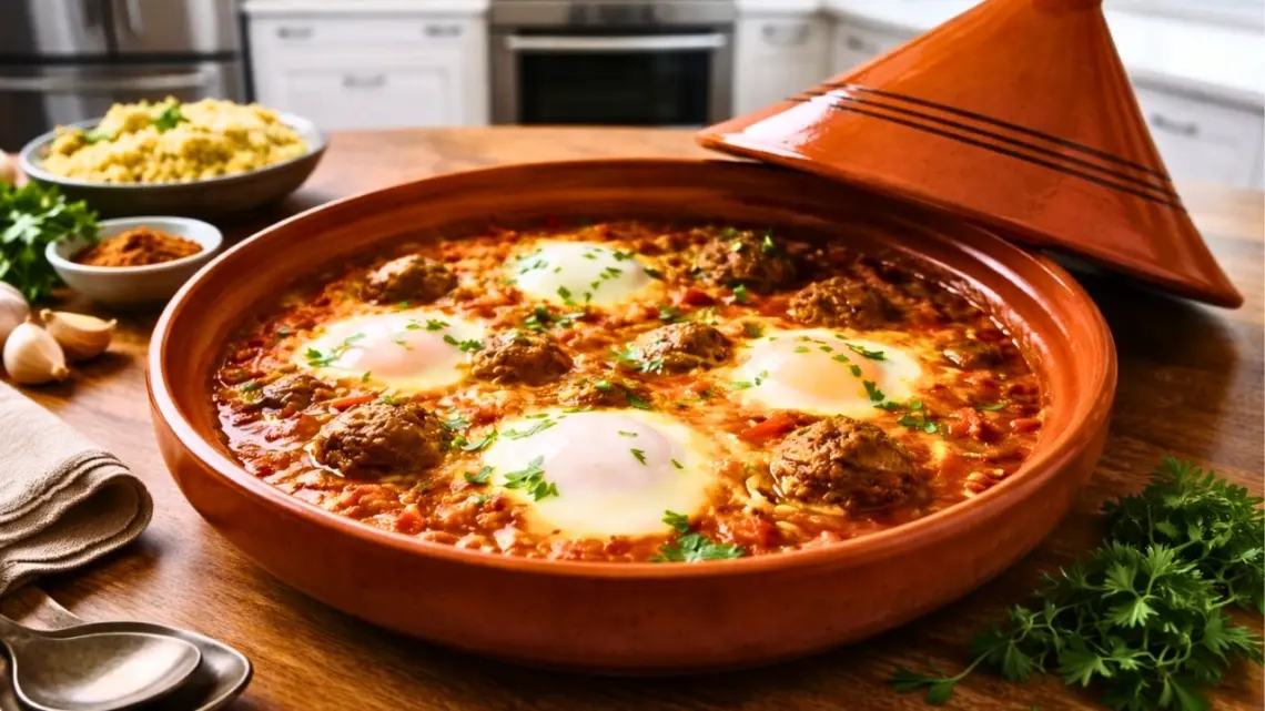 Tajine de bœuf haché aux œufs : recette marocaine traditionnelle