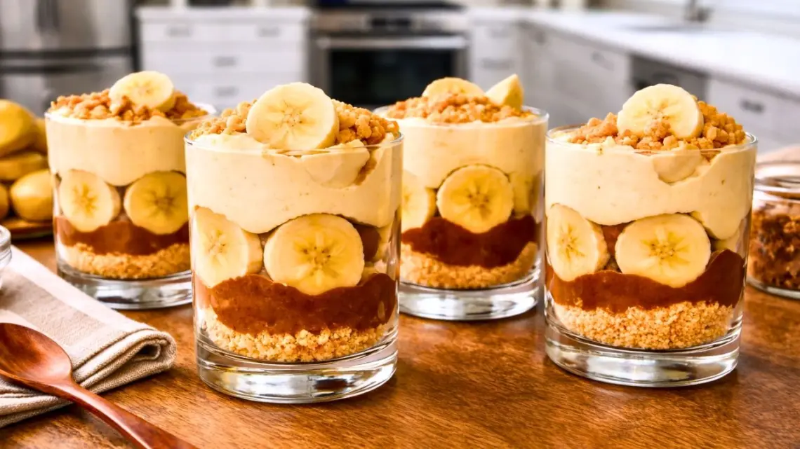 Tiramisù pâte à tartiner et banane : dessert facile en verrines