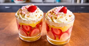 Verrine de fraises à la crème anisée et spéculoos : dessert frais, facile et gourmand