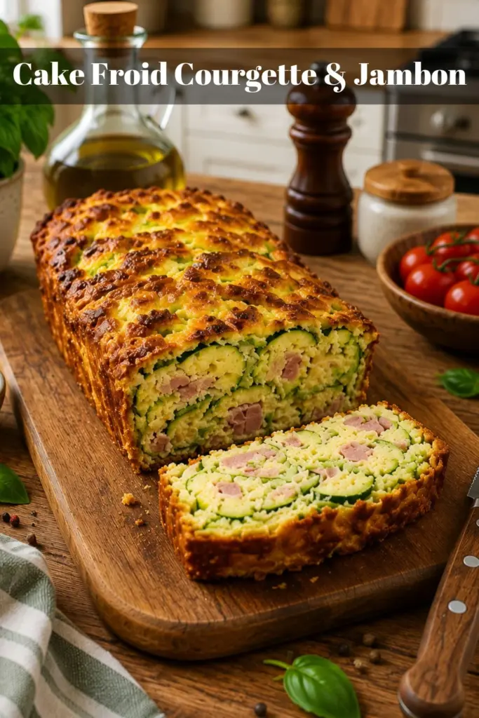 Cake Froid Courgette & Jambon – Fraîcheur Gourmande à Partager