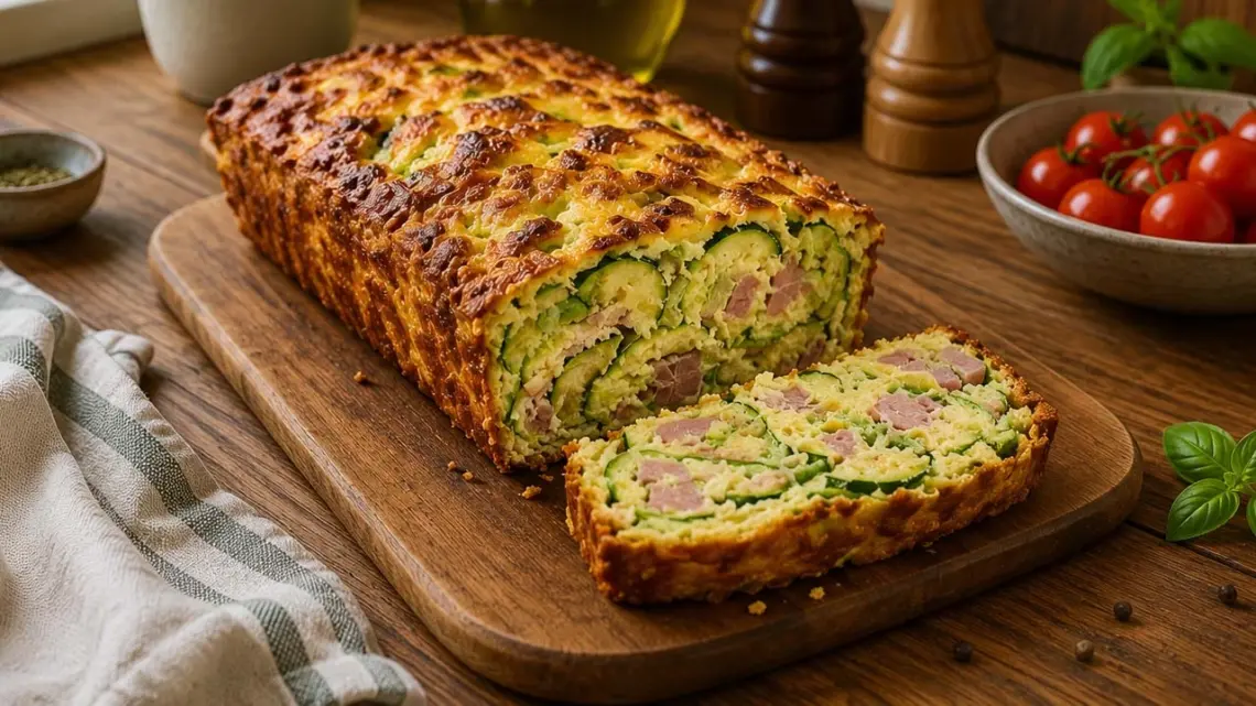 Cake Froid Courgette & Jambon – Fraîcheur Gourmande à Partager