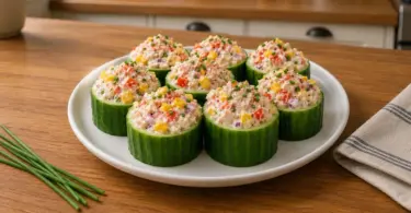 Concombres Farcis au Thon, Surimi et Maïs : Recette Fraîche et Facile