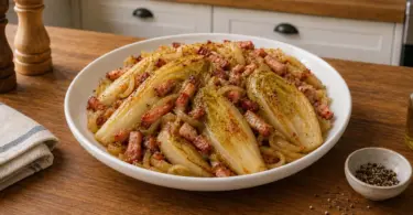 Endives braisées aux lardons et Oignons : la recette facile et savoureuse