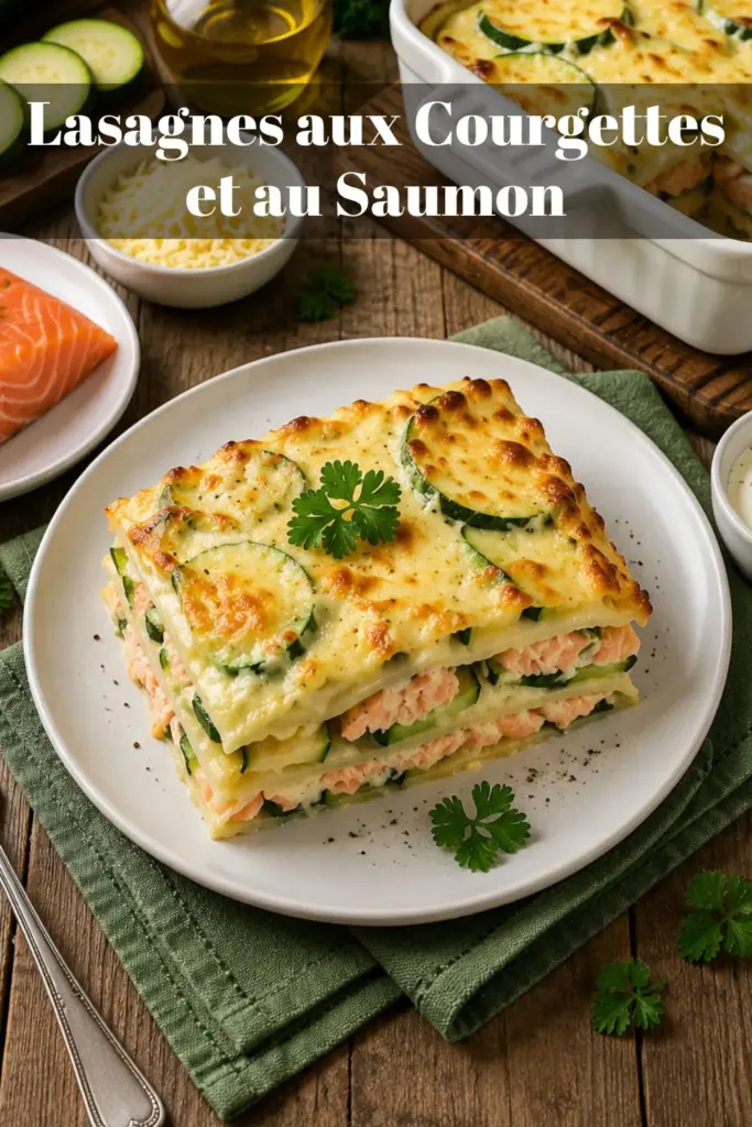 Lasagnes aux Courgettes et au Saumon Recette Facile, Fondante et Légère au Four