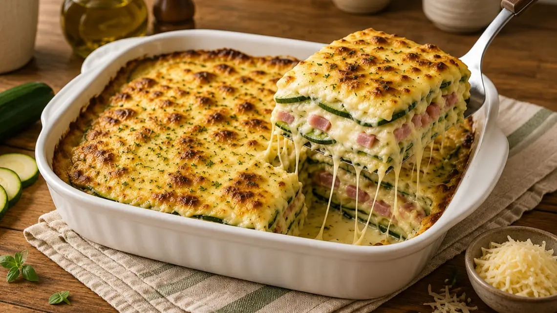 Lasagnes de courgettes au jambon et fromage : un gratin gourmand et savoureux