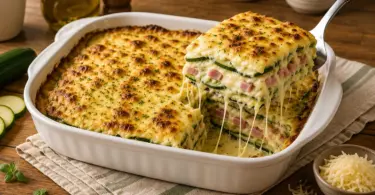 Lasagnes de courgettes au jambon et fromage : un gratin gourmand et savoureux