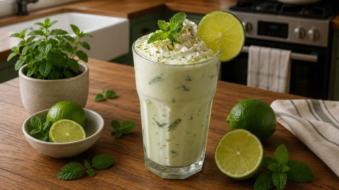 Milkshake mojito maison ultra rafraîchissant : recette facile et rapide en 5 minutes