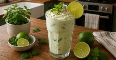 Milkshake mojito maison ultra rafraîchissant : recette facile et rapide en 5 minutes