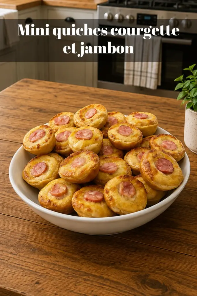 Mini quiches courgette et jambon