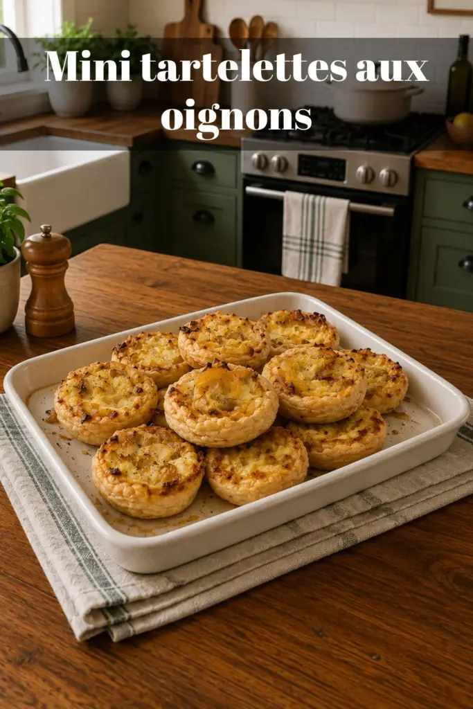Mini tartelettes aux oignons : bouchées apéritives simples et savoureuses