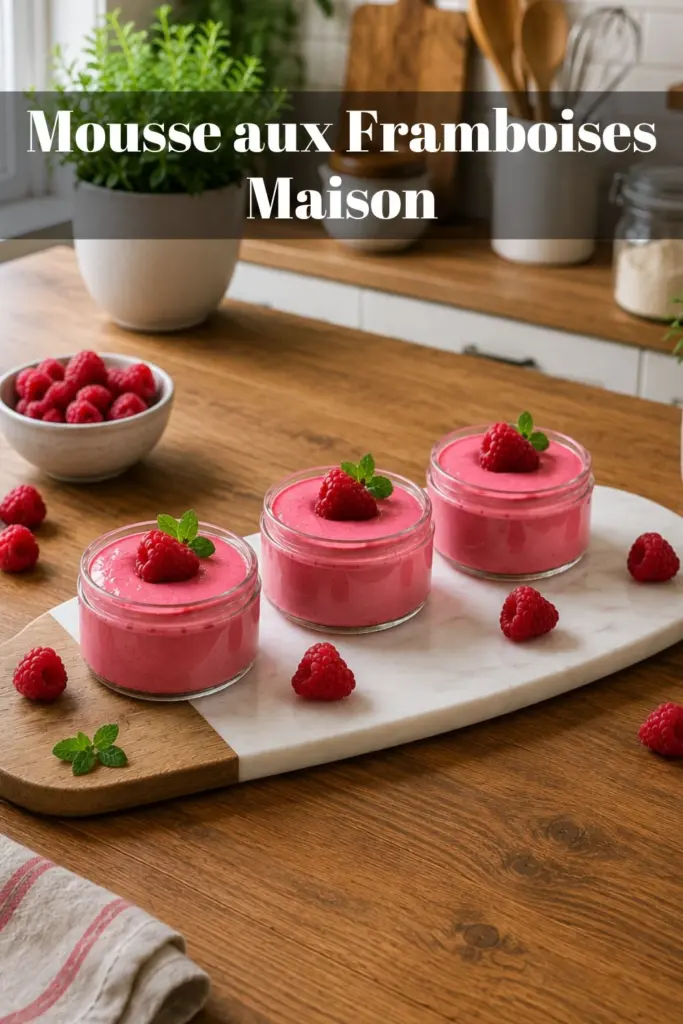 Mousse aux Framboises Maison : Dessert Gourmand Sans Gélatine