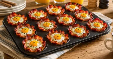 Muffins brunch au bacon et aux œufs : la recette idéale pour un brunch gourmand