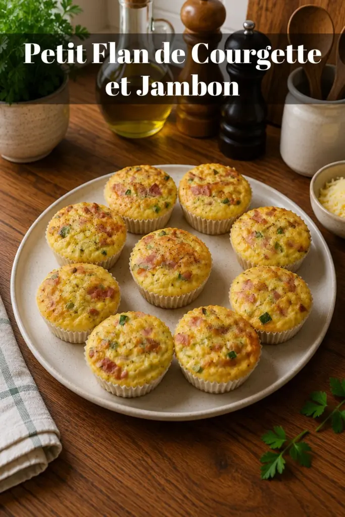 Petit Flan de Courgette et Jambon : Recette Facile et Légère au Four
