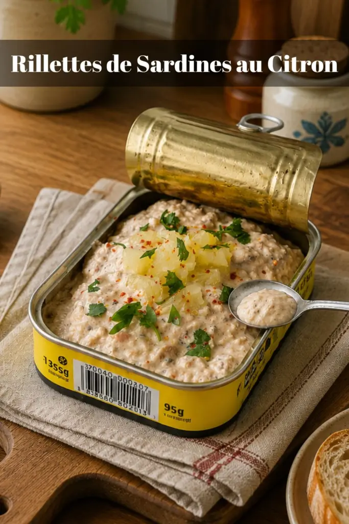 Rillettes de Sardines au Citron : Tartinade Apéritive Facile et Savoureuse