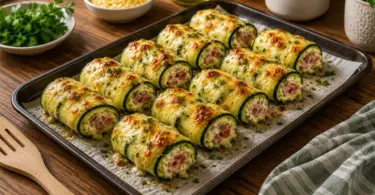 Roulés de Courgettes au Jambon et Fromage : une recette légère et gratinée