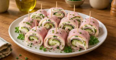 Roulés de jambon au concombre et fromage frais : recette légère et rapide
