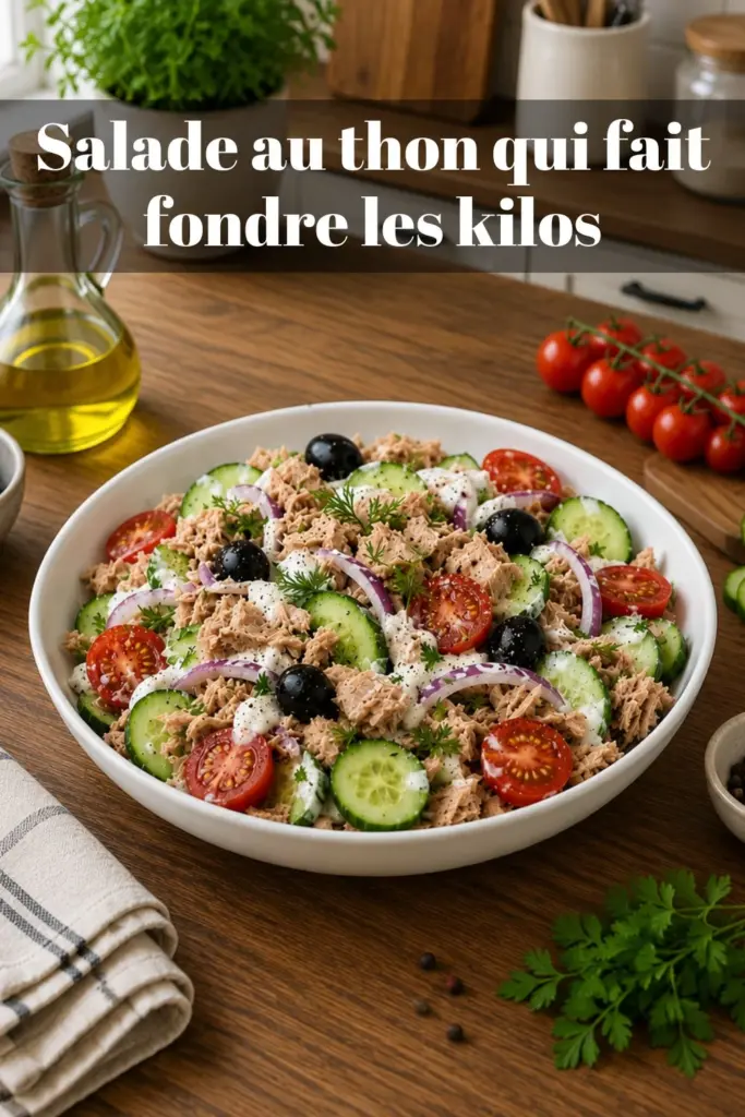 Salade au thon qui fait fondre les kilos : rapide et rassasiante
