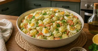 Salade de Pommes de Terre à la Crème Fraîche : Une Entrée Fraîche et Conviviale