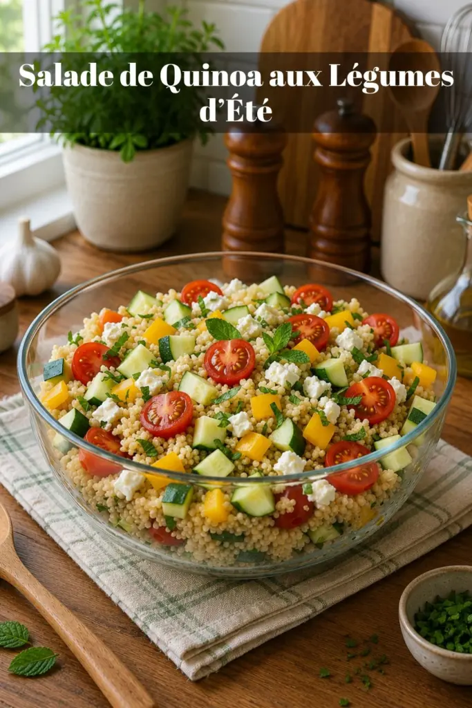 Salade de Quinoa aux Légumes d’Été : Recette Fraîche, Saine et Facile