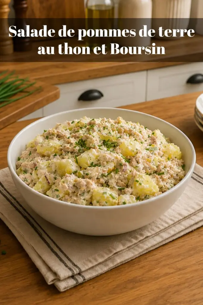 Salade de pommes de terre au thon et Boursin : recette fraîche, rapide et gourmande