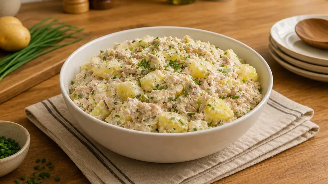 Salade de pommes de terre au thon et Boursin : recette fraîche, rapide et gourmande