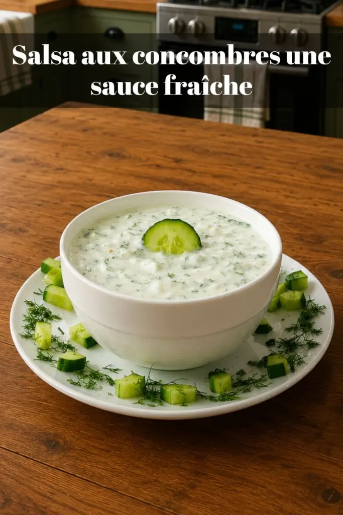 Salsa aux concombres : une sauce fraîche, légère et pleine de saveurs