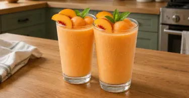 Smoothie Melon Pêche Maison : La Boisson Fraîche, Fruitée et Rafraîchissante de l'Été