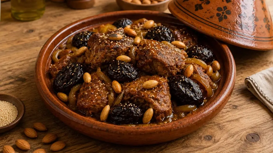 Tajine d’agneau aux pruneaux : plat sucré-salé savoureux et parfumé