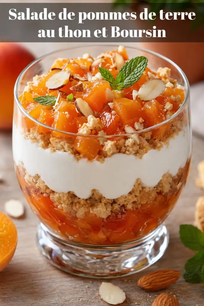 Tartare d'abricots, amandes et sablés : la verrine fraîche et gourmande de l'été