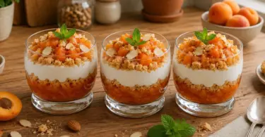 Tartare d'abricots, amandes et sablés : la verrine fraîche et gourmande de l'été
