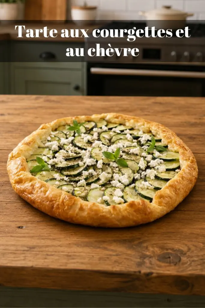 Tarte aux courgettes et au chèvre, un délice de saison