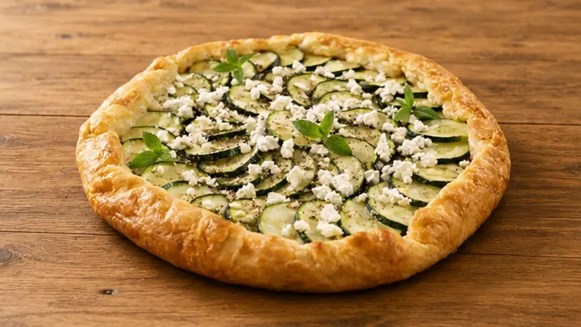 Tarte aux courgettes et au chèvre, un délice de saison